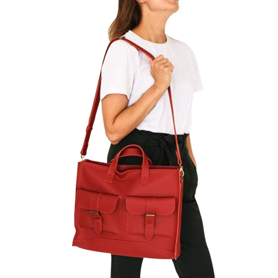 15 inch, 17 inch women Leather laptop bag
