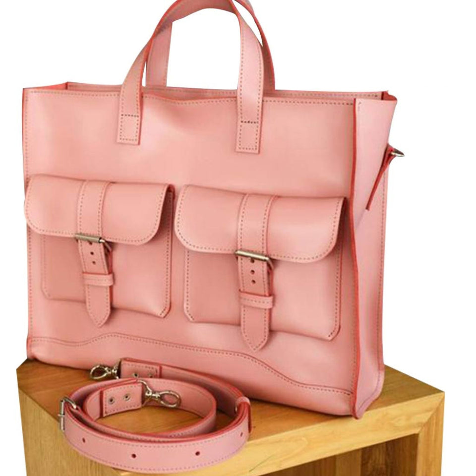 15 inch, 17 inch women Leather laptop bag