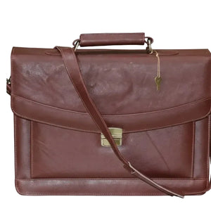 Men’s Sheepskin Leather Laptop Bag – 15-Inch Business & File Bag