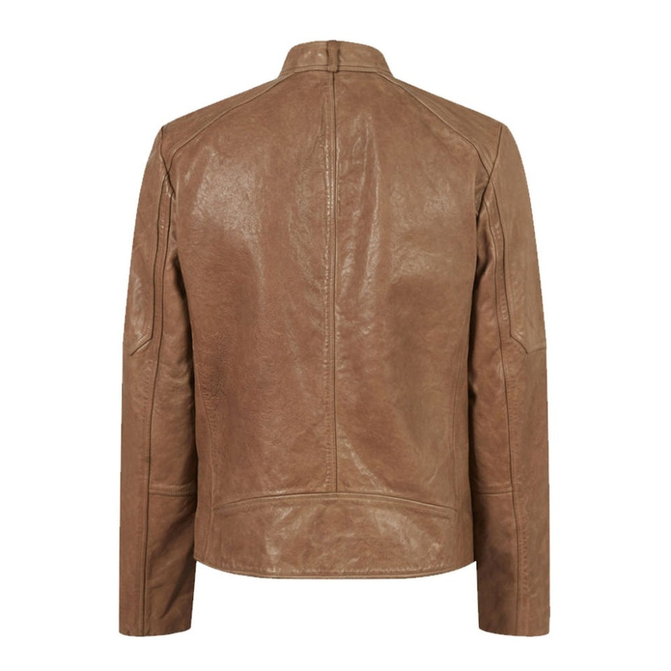 Belfast Brown Leather Jacket
