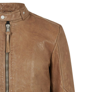 Belfast Brown Leather Jacket