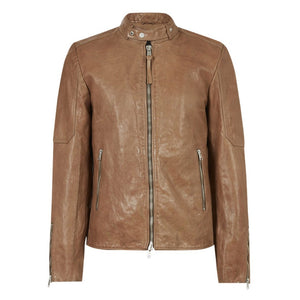 Belfast Brown Leather Jacket
