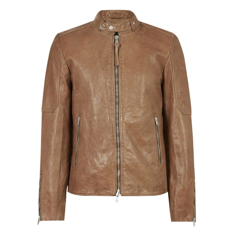 Belfast Brown Leather Jacket