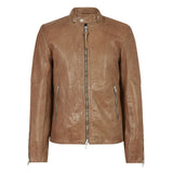 Belfast Brown Leather Jacket
