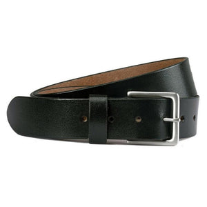 Black Genuine Leather Jeans Belt