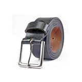 Black Genuine Leather Jeans Belt