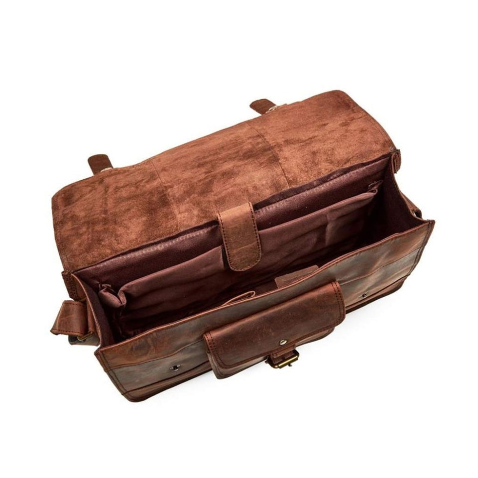 17 inch Handmade Laptop Messenger Bag